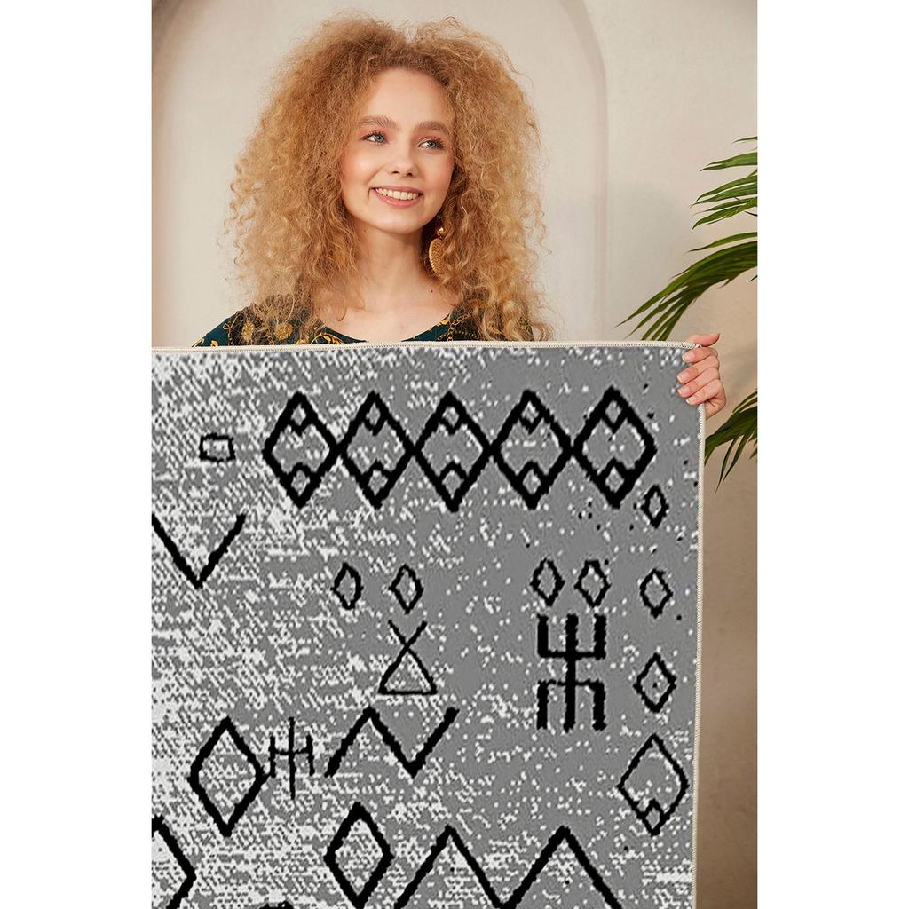 Декоративный нескользящий ковер для гостиной с геометрическим рисунком, специальный дизайн, тонкий, моющийся ковер