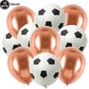 1set Soccer Balloons 12 Inch Football Balloon Green Confetti Party Latex Ballons Baby Shower Boy Soccer Birthday Party Supplies
