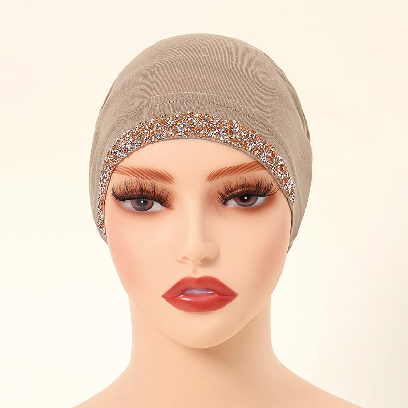 Модал Хлопок Ромбы Подшлемник Эластичный Хиджаб Простой Мягкий Капот Мусульманские Женщины Эластичный Внутренний Хиджаб Тюрбан Ислам Подшлемник