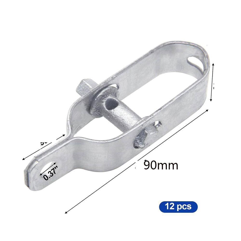 12 шт. серебряных защелкивающихся стальных зажимов для прочной двухтрубной антенной мачты