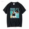 Holly Golightly Homage T Shirt Inspired By Breakfast At Tiffanys Audrey Hepbur Vintage Washed Versatile Casual Fashion