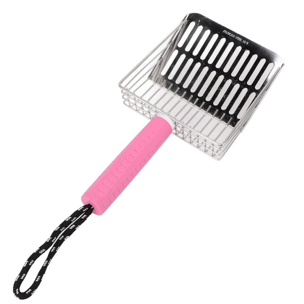 Cat Litter Scoop Detachable Handle Cat Litter Shovel Easy To Clean Stainless Steel Poop Scooper for Litter Box