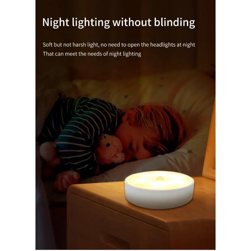 LED Motion Sensor Night Light USB Rechargeable Night Lamp For Kitchen Cabinet Wardrobe Lamp Staircase Wireless LED Closet Light