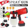 1000 мл 1000 Вт беспроводной электрический пистолет-распылитель с 1/2 оригинальной батареей портативный распылитель краски, совместимый с батареей Makita с вилкой европейского стандарта