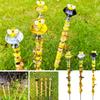 Креативный Ловец Света Пчела Сделай Сам Садовый Металлический Колышек Садовая Палочка с Бусинами Украшения Инструменты для Спасения Пчел Садовые Вставки в Почву для Горшечных Растений