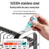 3-Tier 304 Stainless Steel Dish Drying Rack
