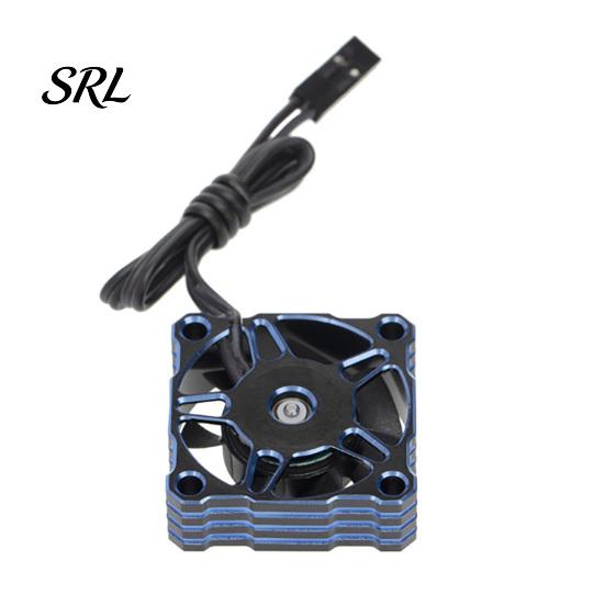 High Performance Cooling Fan RC Car Fan, 5-9V 25000RPM Waterproof Motor for 1/10 Easy Install 1/8 1/12 ESC Engine, 30x30mm Aluminum Heat Dissipation