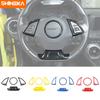 SHINEKA Car Steering Wheel Decoration Cover Trim Sticker for Chevrolet Camaro 2017 2018 2022 Interior