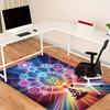 Crystal Velvet Meditation Chakras Printed Area Rug Carpet for Bedroom, Living Room, Home Office Decor, Rugs Mat, Fashion Mat Rug for Bedside