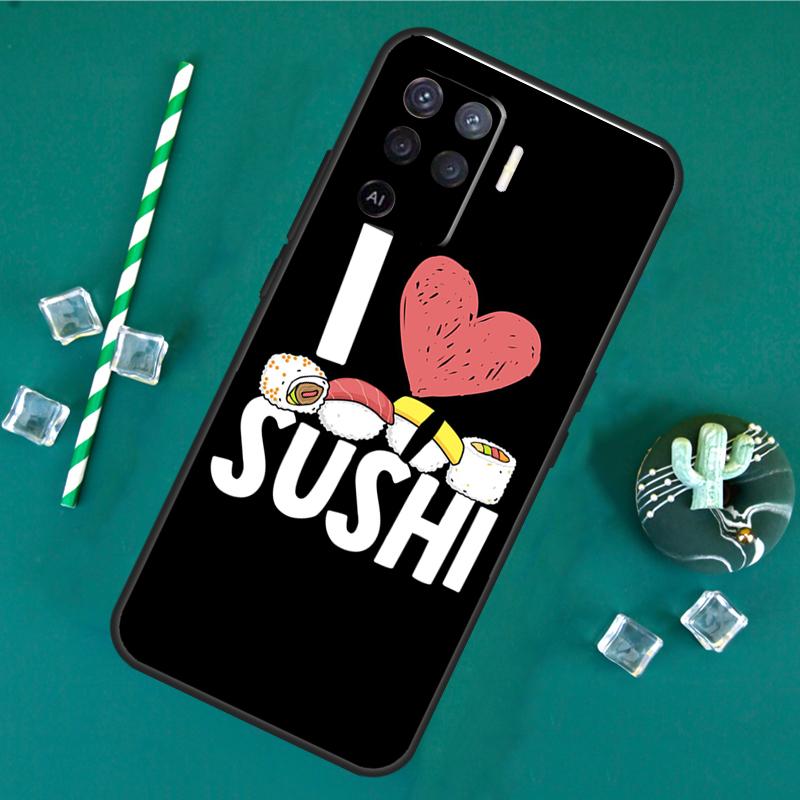 Sushi Case For Oppo A80 A40 A60 A16 A76 A96 A91 A15 A17 A74 A94 A54 A57S A18 A38 A58 A78 A98 Cover