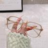 Large Square Frame Myopia Glasses Oversized Transparent Women'S Nearsighted Glasses Ladies Retro Blue Light Blocking Eyeglasses