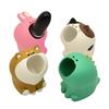 Makeup Brushes Holder Cute Resin Animal Lipstick Stand Lipstick Display Stand Holder Cosmetic Tools Storage Box Lip Gloss Stand