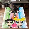 1pc Powerpuff Design Printed Area Rug Carpet for Bedroom Living Room Home Decor Rugs Mat Non Slip Mat Rug for Bedside