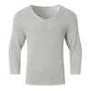 V Neck Long Sleeve Loose Vintage Solid Men S T Shirt
