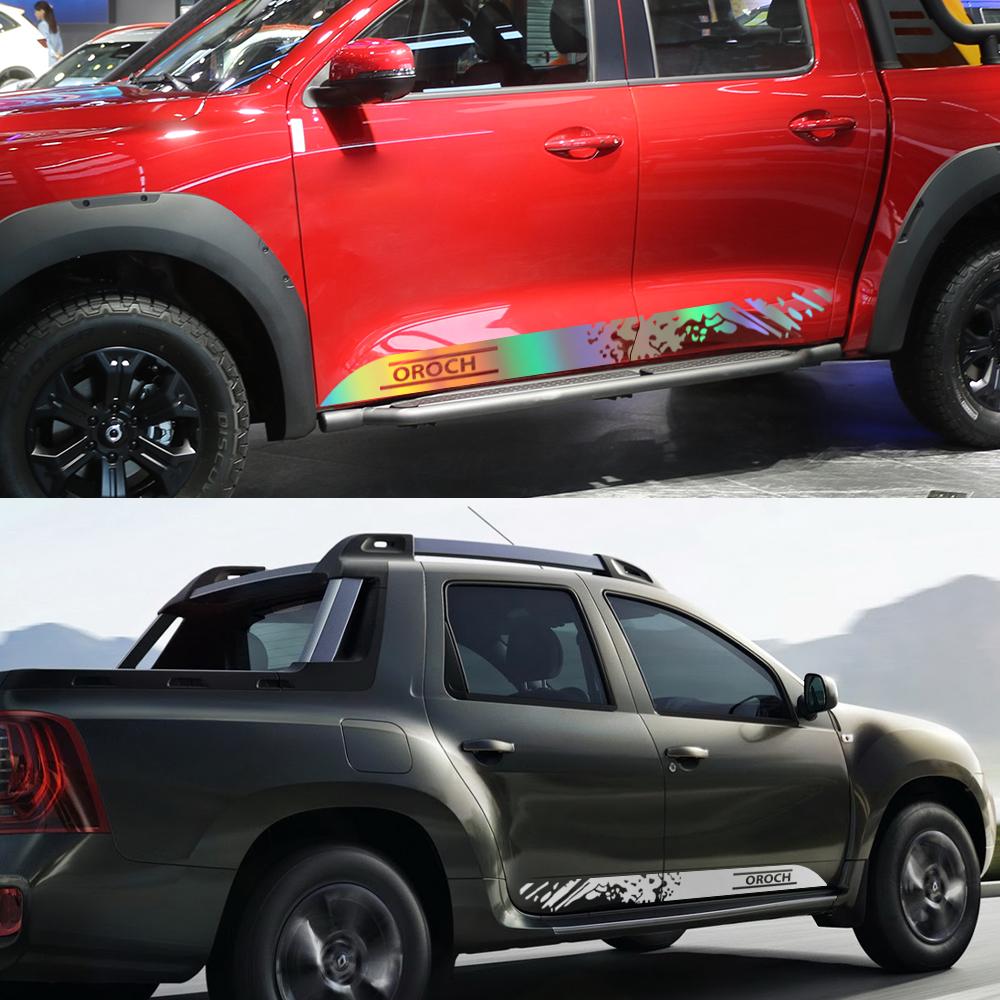 Наклейки на пороги BGX1 для Renault Duster Oroch, Автонаклейки, Графика для грузовиков, Виниловая декоративная наклейка, Чехол, Автоаксессуары