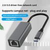 USB Ethernet Адаптер Проводной LAN Адаптер USB3.0 2.0 ПК Интернет Type C To RJ45 Gigabit Ethernet Адаптер 100/1000Мбит/с Сетевая карта