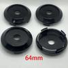 4Pcs/lot 64mm Car Wheel Center Hub Caps ABS No Logo For Rays TE37 ZE40 VOLK Advan Racing XXR Work Emotion Vossen Rims Hub Cover