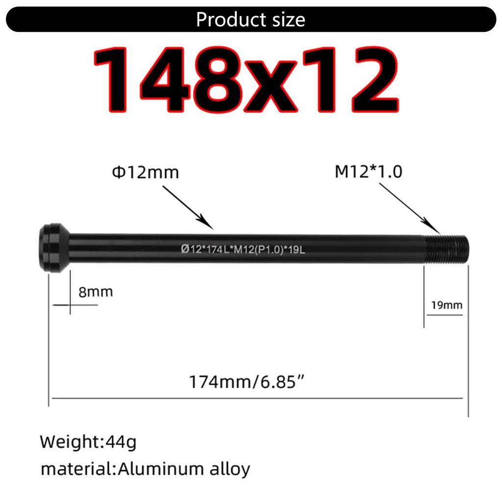 Высокопрочная 12-миллиметровая сквозная ось для замены эксцентрика велосипеда заднее колесо сквозная ось для горного велосипеда сквозная ось прочная