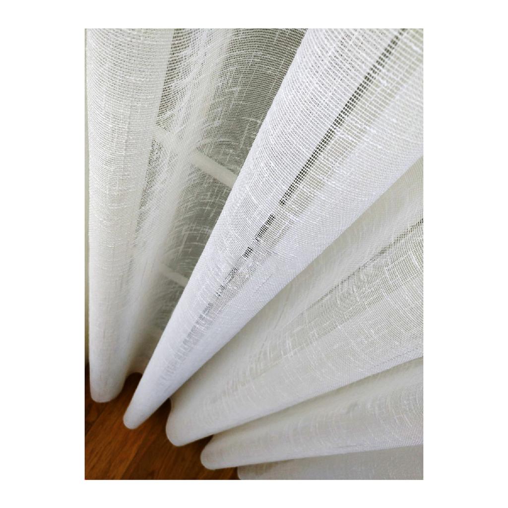 Готовая к использованию часто ворсовая льняная тюлевая занавеска с одним крылом