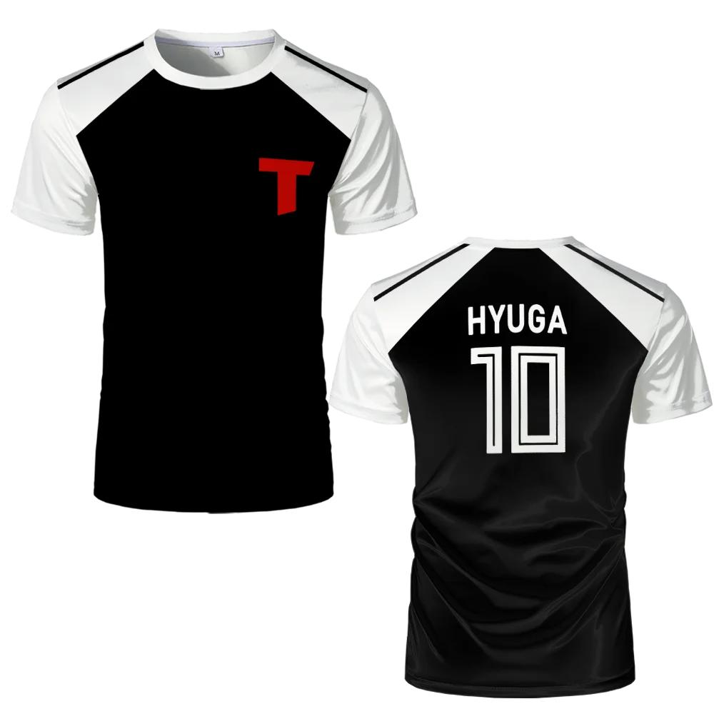 Футболка с изображением капитана Цубаса, аниме-футболка, косплей, аниме-футболка с короткими рукавами и 3D-принтом, мужская дизайнерская одежда