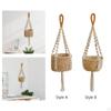Plant Hanger Macrame Decorative Flower Pot Holder Stand Boho Woven Rope Hanging Planter Basket