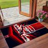 Anti‑Slip Crystal Velvet Floor Rug, Arsenal Design Carpet for Indoor Living Bedroom Home Decoration