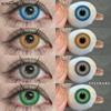 Цветные контактные линзы Модный стиль Обычные синие линзы Темно-коричневые цветные линзы Бриллиантовые синие линзы Серые черные линзы 1 пара