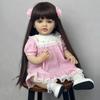 BZDOLL 55 СМ Полностью Мягкий Винил Кукла Реборн Новорожденная Девочка Реалистичная 22 Дюйма Принцесса Малыш Новорожденный Бебе Арт Рождественский Подарок для Ребенка