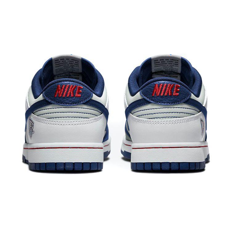 Nike NBA x Dunk Low EMB 75-я годовщина - Nets Унисекс Кроссовки Белый Серо-туманный Синий-Пустота DD3363-001