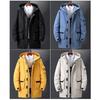 Lengthen Men Down Jacket Fashion Winter Warm Thick 90% White Duck Down Parka Male Men's Winter Down Jacket with Hood