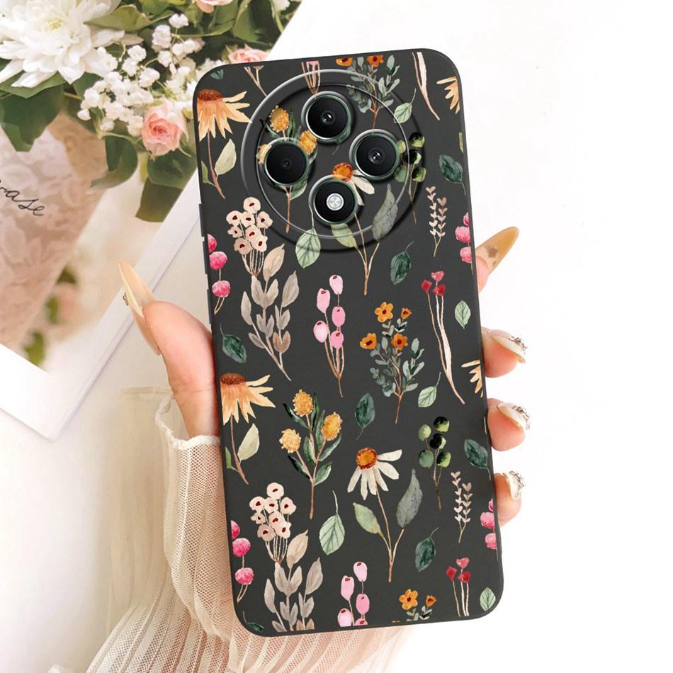 For OPPO Reno12 F 5G Reno 12 Pro 12F 12FS 12 5G Cute Cat Flower Butterfly Cartoon Phone Case Shockproof Soft Silicone Cases