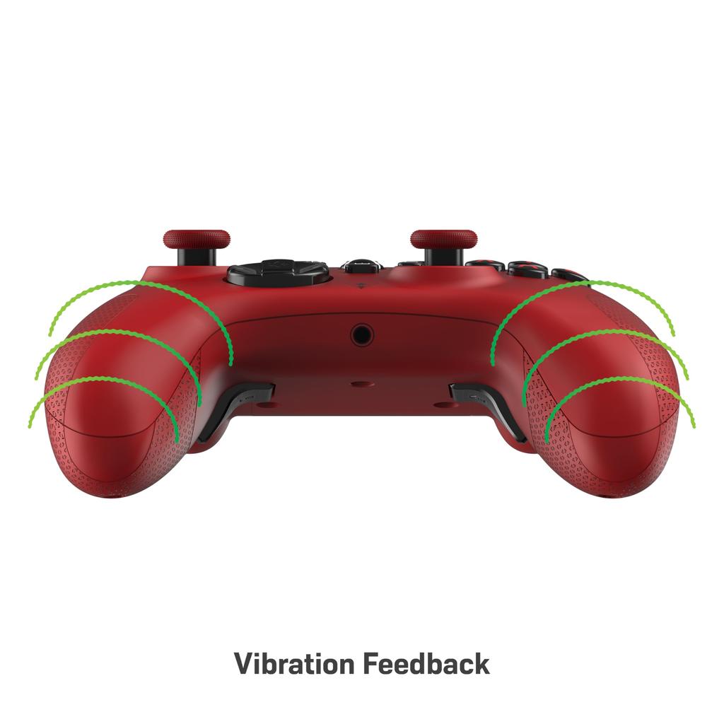 Контроллер Turtle Beach Проводной USB Xbox Steam Геймпад для ПК с Windows Кнопки «Назад» Без предустановок эквалайзера Улучшение звука шагов Красный Красный Официально React-R [Xbox