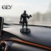 Weightlifting Figurine 3D Printed Weightlifter Ornament, Black Statue Muscular Man Figurine, with Commemorative Gift Dumbbells Gym Tabletop Sculpture
