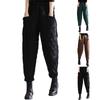 Women's Solid Color Plus-size Cotton Vintage Casual Thickened Haren Pants Pants