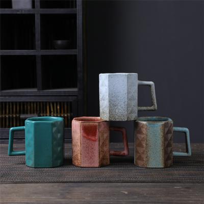 Кружка из грубой керамики, Японская кофейная чашка, Простая керамическая кружка, Ретро, Домашняя, Креативная, Для завтрака, Чашка для воды
