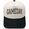 GAMEDAY Truck driver hat embroidered retro striped color matching baseball cap European and American men's and women's casual hat