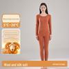 Women's Thermal Underwear Set 2024: Antibacterial, Seamless, Heated, Velvet-Lined, Thick Winter Base Layer with Top and Bottom.