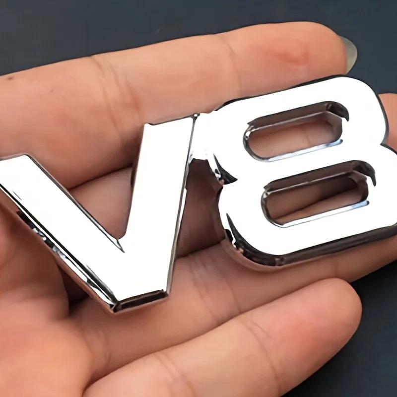 Металлическая наклейка-значок V8 на крыло Для V8 Racing Emblem Авто Для Автомобиля Мотоцикла Грузовика Внедорожника