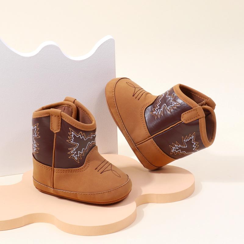Baby Little Boots Soft PU and Cotton High Quality New Style Spring and Autumn Prewalking Shoes for Boys and Girls BHX3210