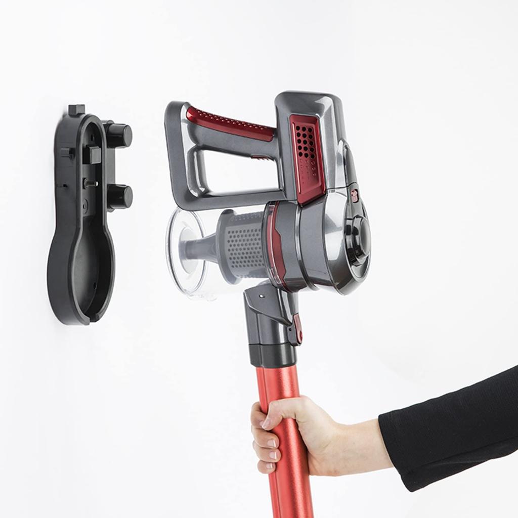 H.Koenig UP600, 2 In 1 Cordless Stick Vacuum Cleaner, HEPA Filter, Bagless, 2 Speeds, Quiet, 40 Min Autonomy, Professional Cleaning, Red