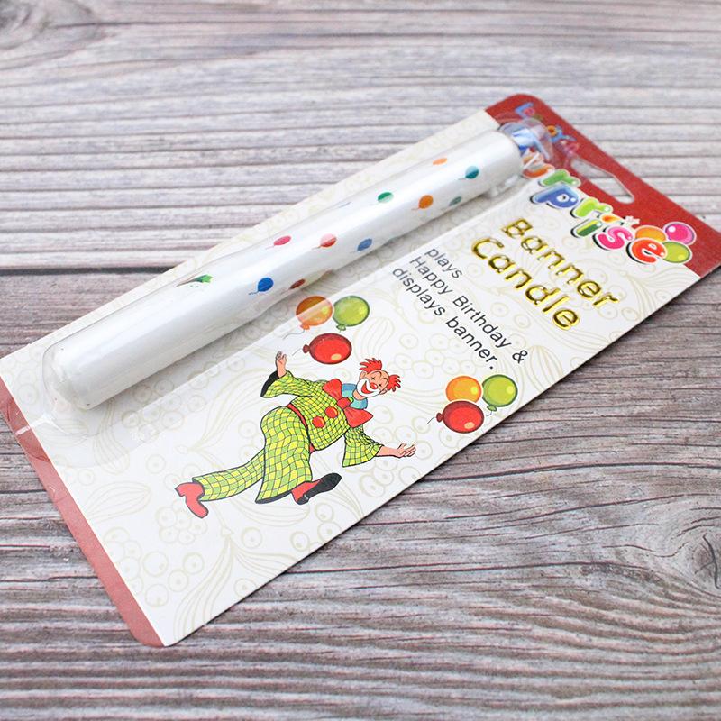 Креативная свеча-сюрприз «Клоун», баннер для вечеринки, смешное украшение для торта на день рождения, реквизит для розыгрыша, композиция, свеча