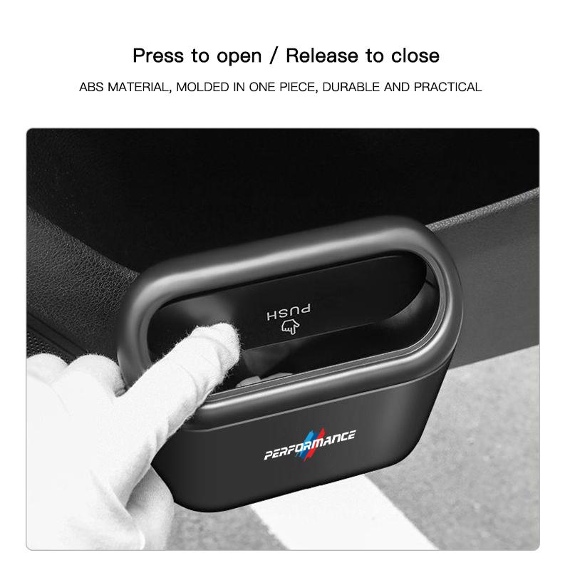 Car Trash Can Garbage Bin Storage Box Interior For BMW Performance E46 E90 E39 E84 G22 G32 F13 F36 G30 G20 F40 F25 F30 X3 X5 X4