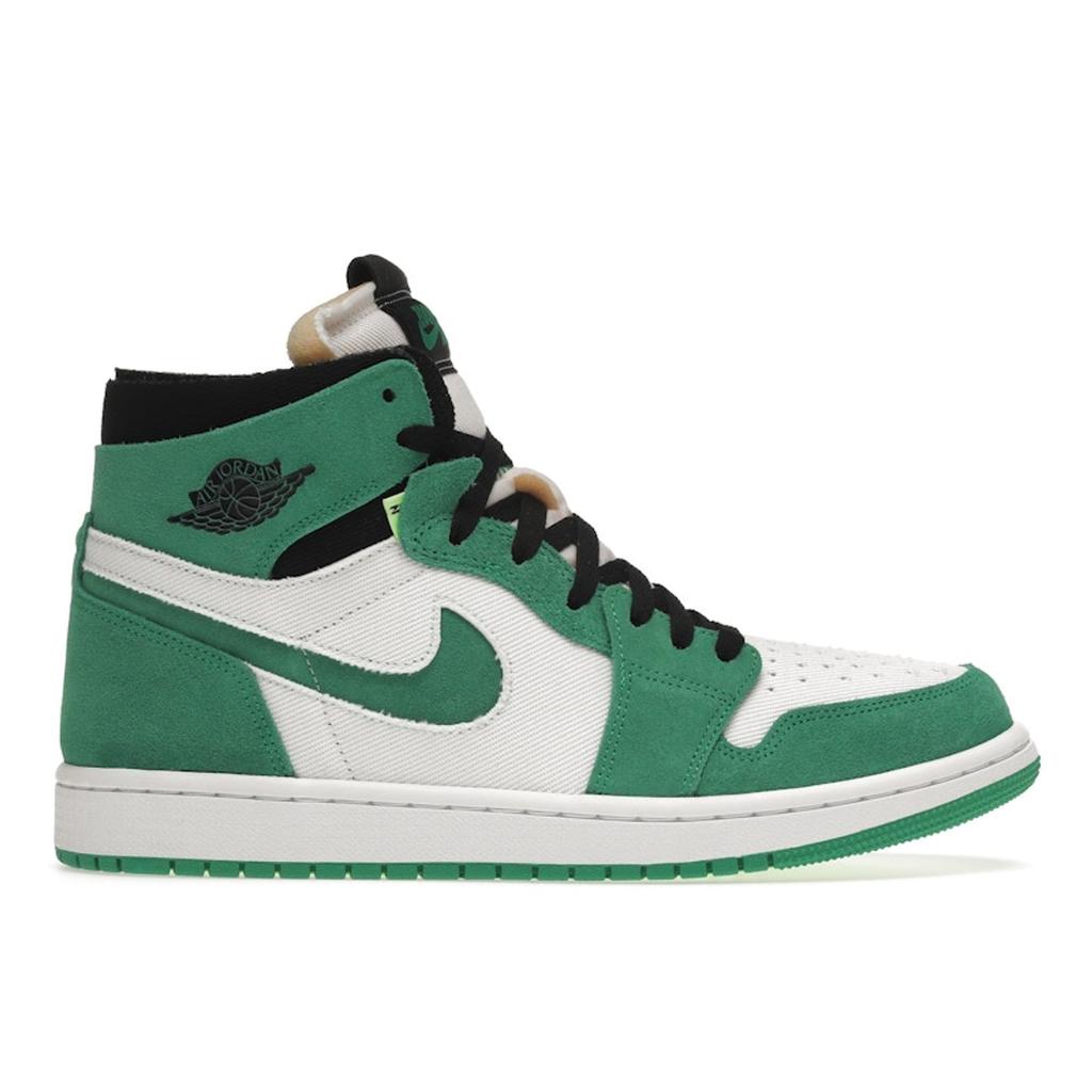Air Jordan 1 High Zoom Comfort Stadium Зеленые женские кроссовки Белый Черный CT0979-300
