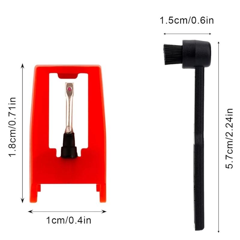 Щетка для чистки иглы проигрывателя с алмазным наконечником, деталь фонографа, замена иглы, пластиковая текстура для проигрывателей