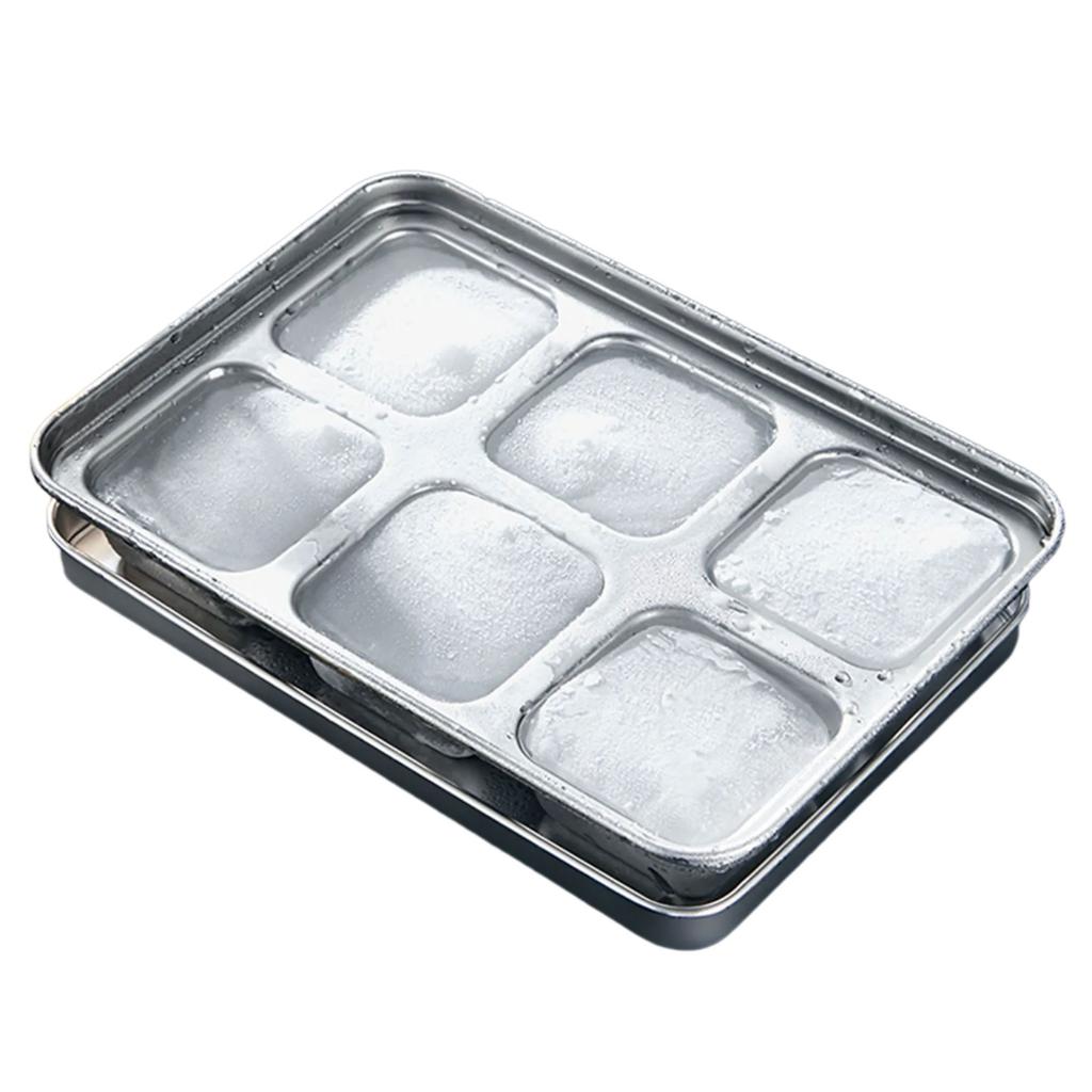 304 Stainless Steels Ice Cubes Tray For Cocktails Ice Molds Easy Releases Reusable Freezer Safe Dishwasher Friendly