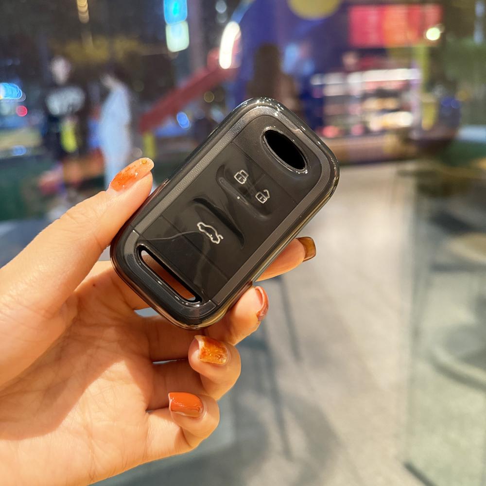 3 Buttons TPU Car Smart Key Case Cover Shell for Chery Tiggo 3 4 Tiggo 7 8 Arrizo 5 2020 2021 Accessories