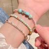 Dopamine Braided Beaded Bracelet: Colorful Chinese-Style Rope for Women