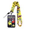 Beoms Company Among Us Strap Strap Character Student ID Name Tag Name Card Case Employee ID Necklace Card Storage Name Card, Yellow