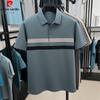 Pierre Cardin Мужская поло в полоску из смешанного шелка