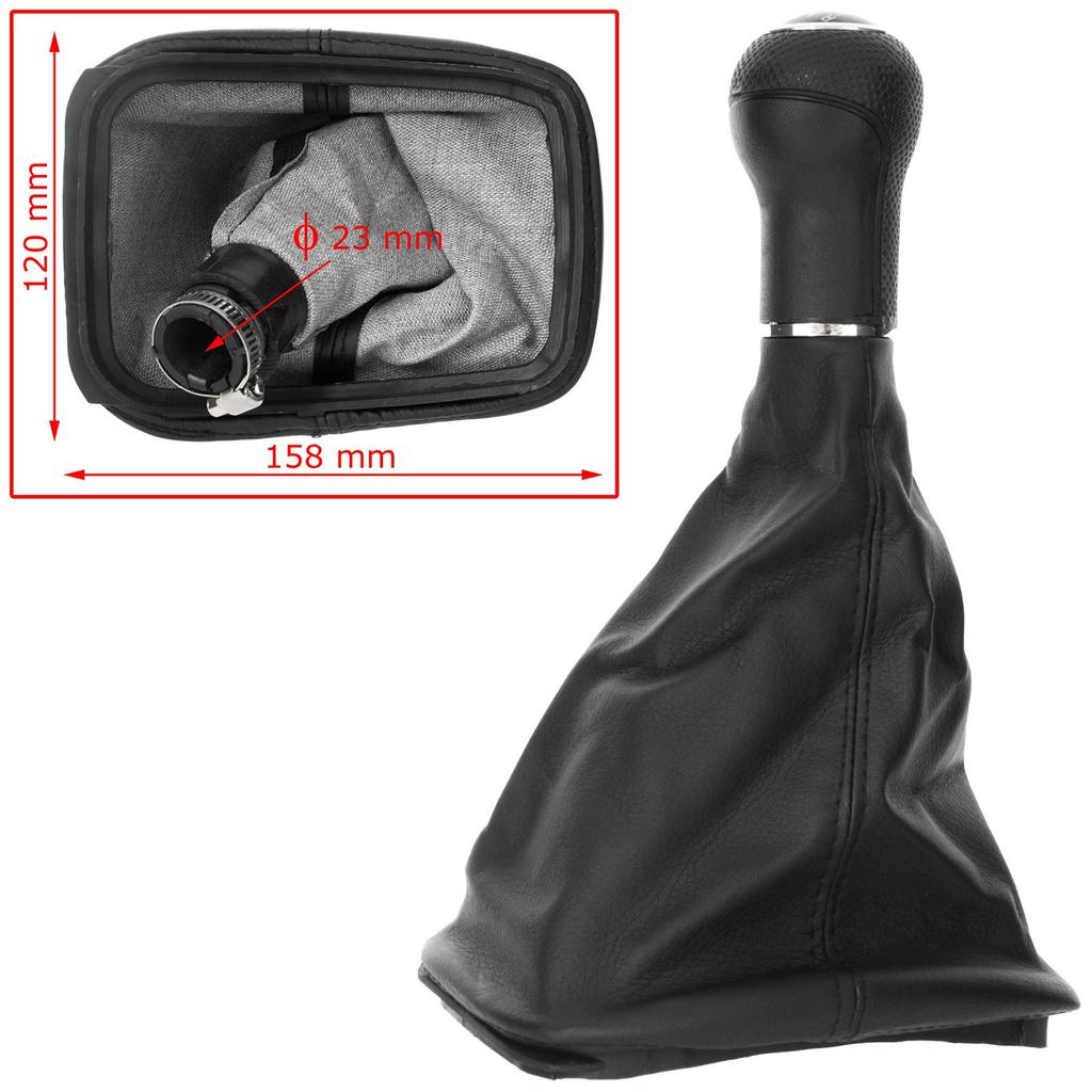 VW Golf IV 98-05 Gear Shift Knob Black with Gaiter